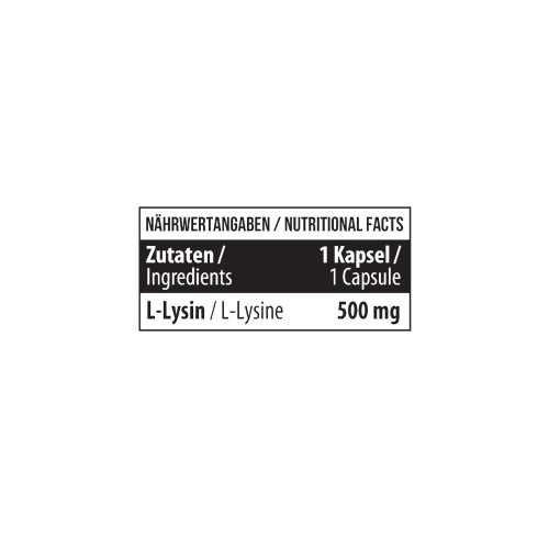 Healthy® L-Lysine 500 mg 60 caps