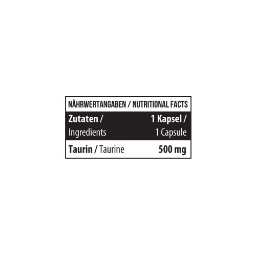 Healthy® Taurine 500 mg 60 caps