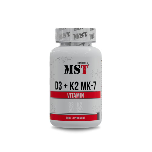 MST Vitamin D3 + K2 + MK7 60 Caps MST / МСТ Вітамін Д3 + К2 + МК7 60 капс