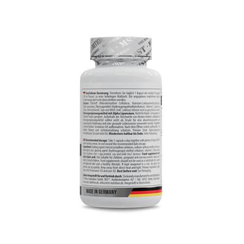 Alpha Lipoic Acid 60 Capsules / МСТ Альфа-ліпоєва кислота 60 капс