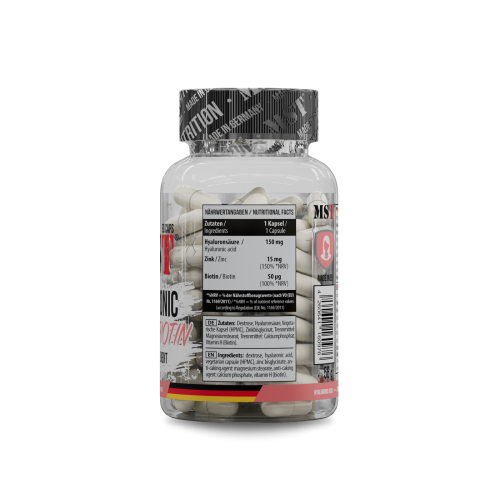 MST Hyaluronic Acid + Biotin 90 Vcaps/ МСТ Гіалурон асід + біотин 90 вкапс
