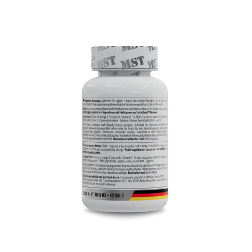 Omega 3 + D3 + K2 60 softgels MST®Nutrition/МСТ Омега 3 Д3 К2 60 капс