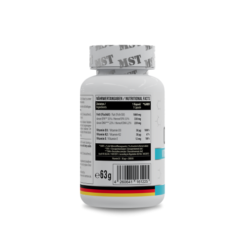 Omega 3 + D3 + K2 60 softgels MST®Nutrition/МСТ Омега 3 Д3 К2 60 капс