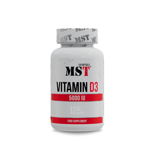 MST Vitamin D3 - 5000IU 120 caps / МСТ Вітамін д3 5000 - 120 капс.