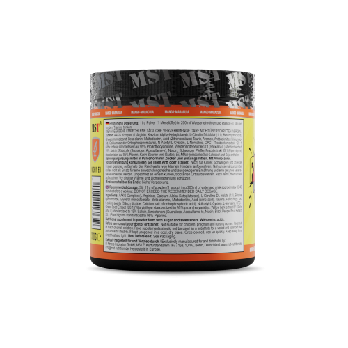 MST Pump Killer Mango - Maracuja 330 g/МСТ Памп кіллер манго - маракуя 330 грам