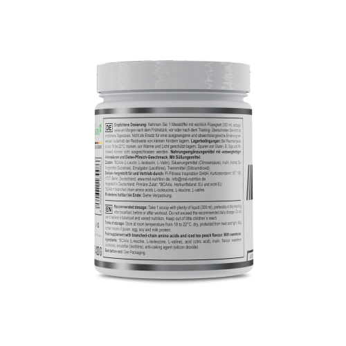 MST Healthy BCAA Instant Peach ice tea 420 g/ Хелсі ВСАА інстант Персиковий чай 420 г