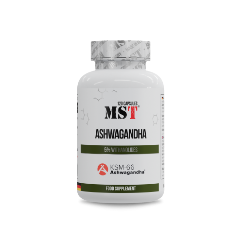 MST Ashwagandha KSM66 120 Caps/Ашваганда КСМ66 120 капс