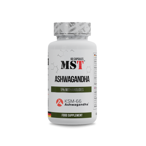 MST Ashwagandha KSM66 60 Caps/Ашваганда КСМ66 60 капс