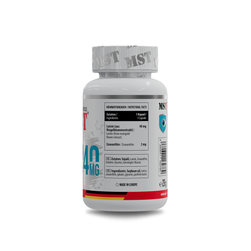 Lutein 40mg + zeaxanthin 60 softgels / МСТ Лютеїн 40 мг + зеаксантин 60 капс