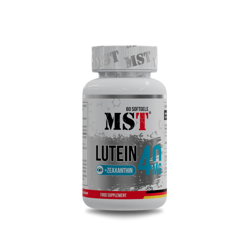 Lutein 40mg + zeaxanthin 60 softgels / МСТ Лютеїн 40 мг + зеаксантин 60 капс