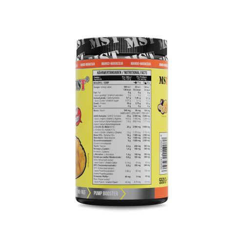 MST Pump Killer Mango-maracuja 550 g/МСТ Памп кіллер манго-маракуйя 550 грам