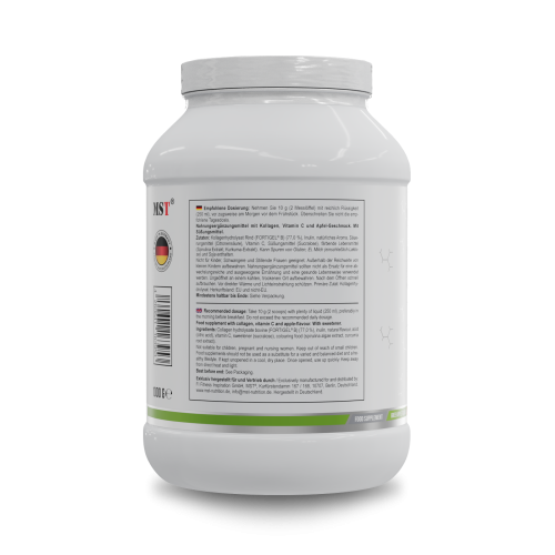 Collagen Peptides Fortigel Green apple 1000g\МСТ Колаген Пептид Фортігель Зелене яблуко1000 г