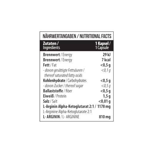 L-Arginine AAKG 1178 mg 60 Kapseln/МСТ Л-аргінін аакг 1178 мг. 60 капс