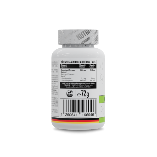 Magnesium L-Threonate 1000 mg 60 Kapseln / МСТ Магній Л-Треонат 60 капс