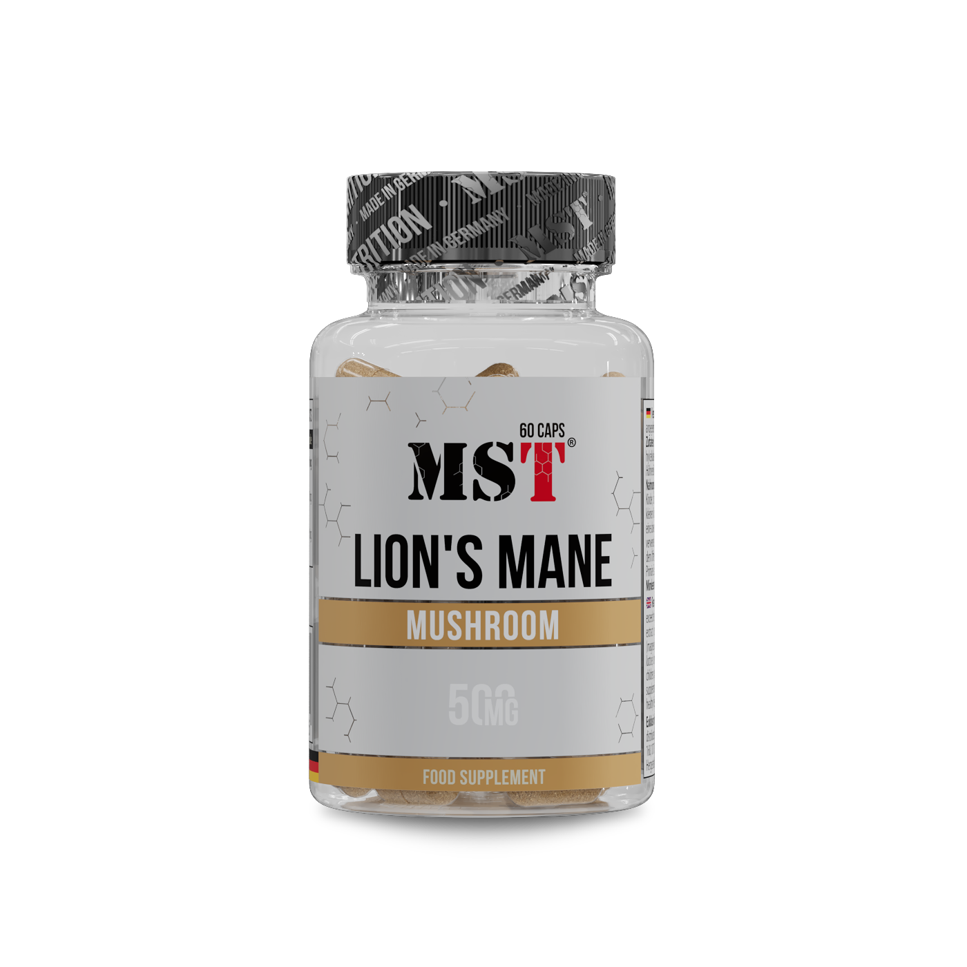 Lion's Mane Mushroom 60 Kapseln /МСТ Ліонс Мане Машрум 60 капс