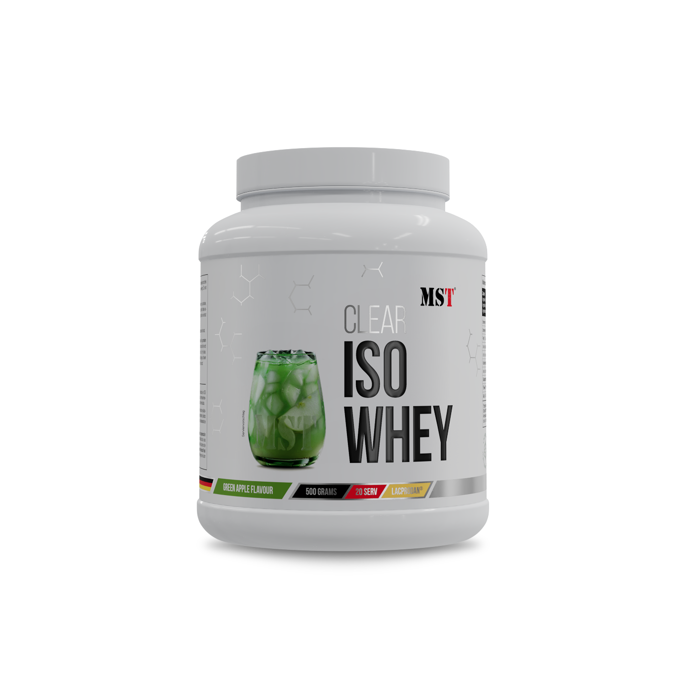 MST Protein ISO CLEAR Greean apple 500 g/МСТ Протеїн Ізо Клеар Зелене яблуко 500 г