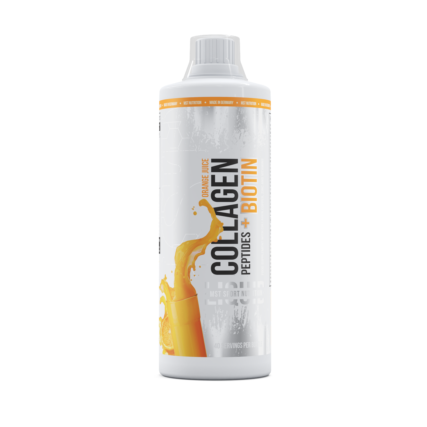 MST Collagen Peptides + Biotin 1000 ml (Orange Juice) / МСТ Коллаген пептиди +біотін 1000 мл ( ора