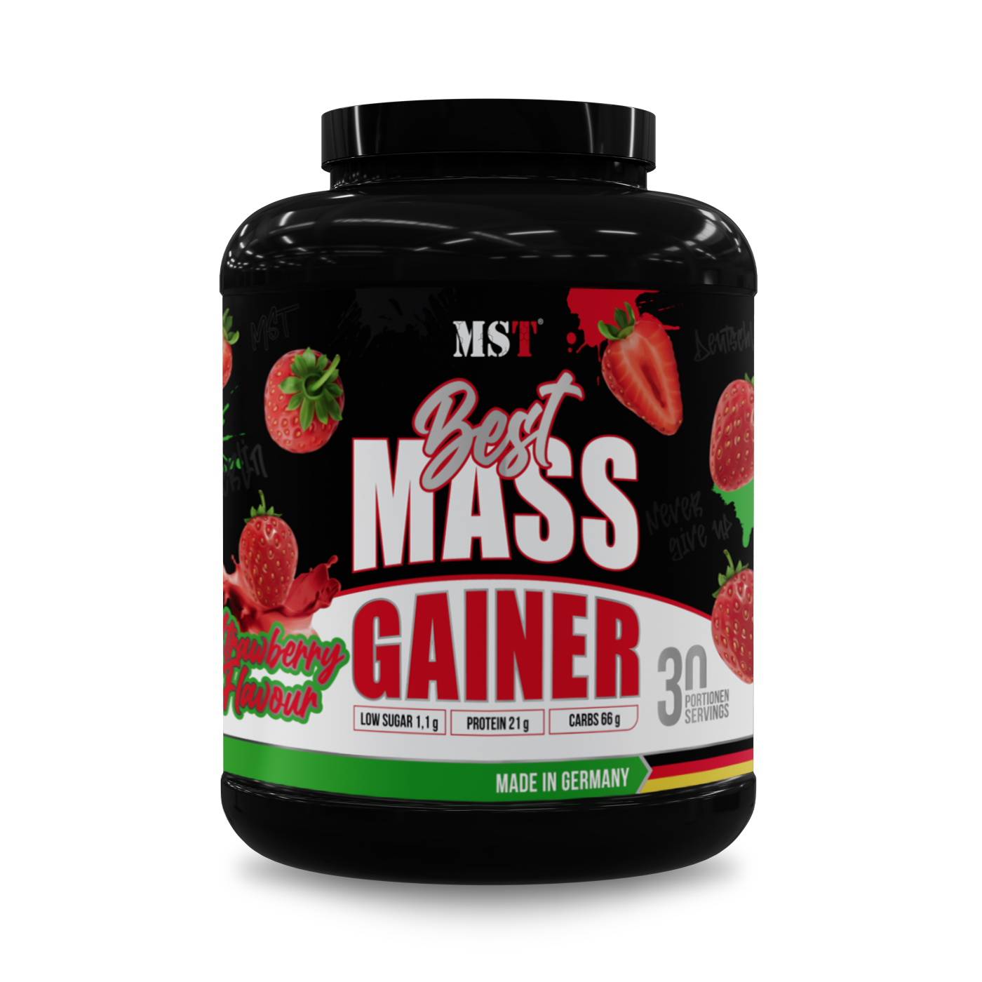 Best Mass Gainer 3000g Strawberry /Бест Масс Гейнер Полуниця 3000 г Ваніль