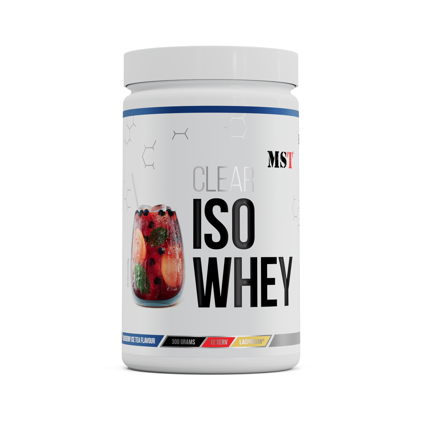 MST Protein ISO CLEAR BLUEBERRY ICE TEA 300 g/МСТ Протеїн Ізо Клеар Чорничний чай 300 г