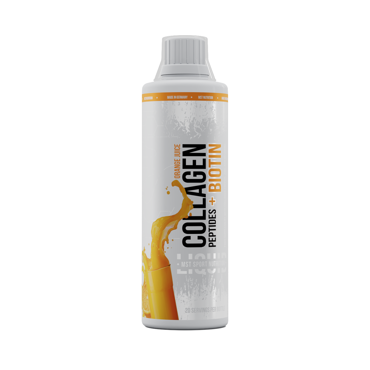 MST Collagen Peptides + Biotin 500 ml (Orange Juice) / МСТ Коллаген пептиди +біотін 500 мл ( ора