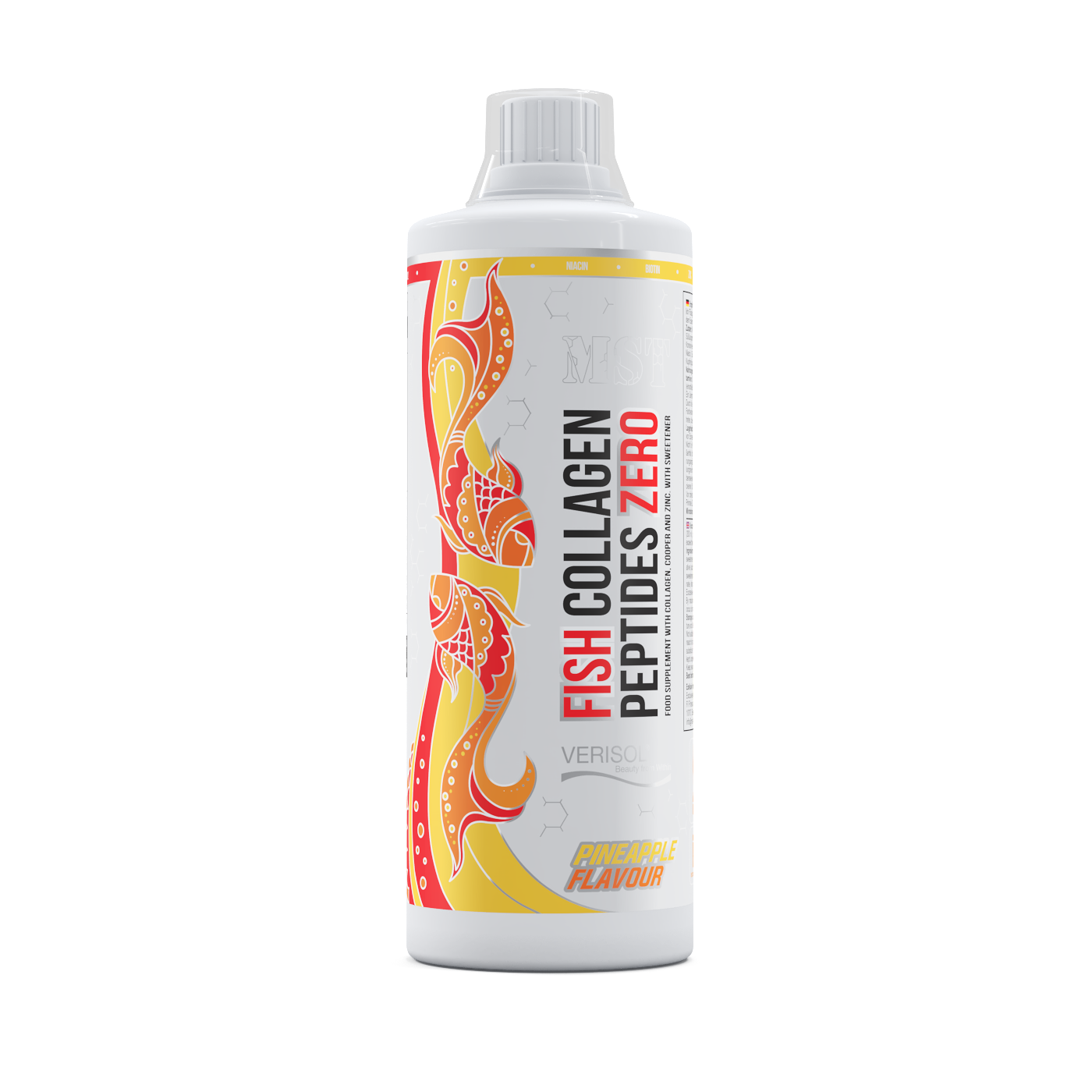 MST FISH Collagen + Biotin Verisol 1000 ml (Pineapple)/МСТ Фіш Коллаген  верисол + біотін (ананас)