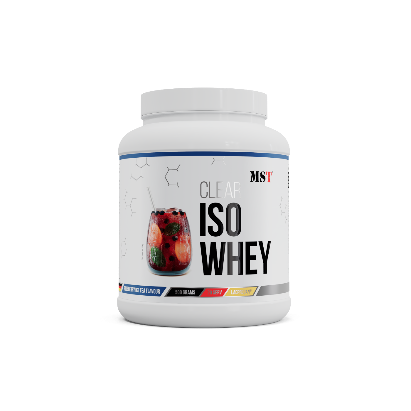 MST Protein ISO CLEAR BLUEBERRY ICE TEA 500 g/МСТ Протеїн Ізо Клеар Чорничний чай 500 г