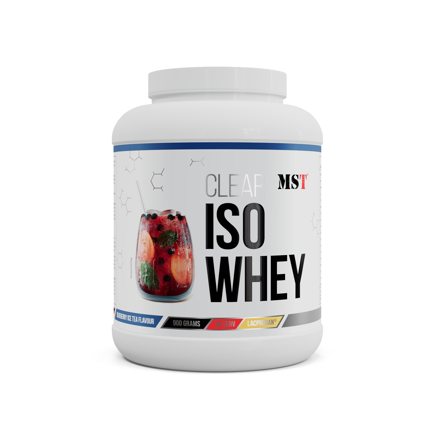 MST Protein ISO CLEAR BLUEBERRY ICE TEA 900 g/МСТ Протеїн Ізо Клеар Чорничний чай 900 г