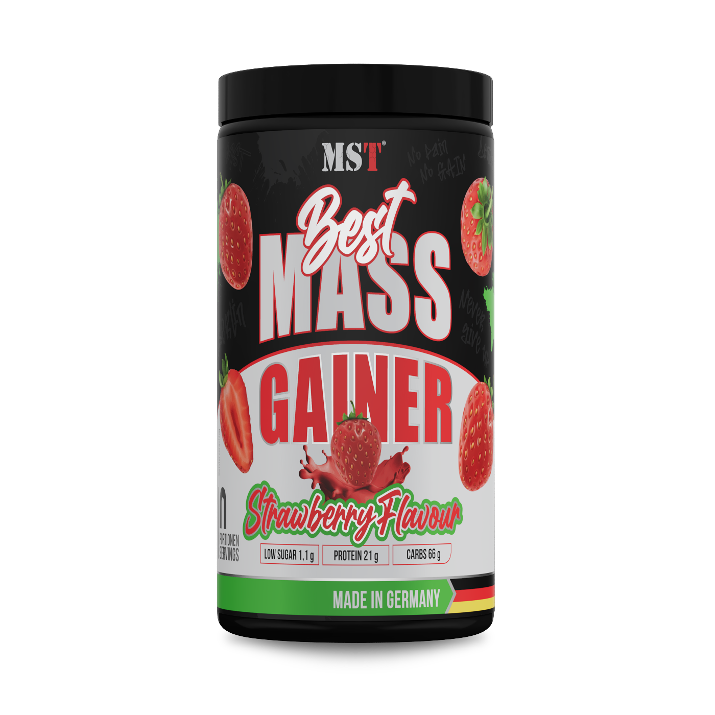 Best Mass Gainer 1000g Strawberry /Бест Масс Гейнер Полуниця 1000 г Ваніль
