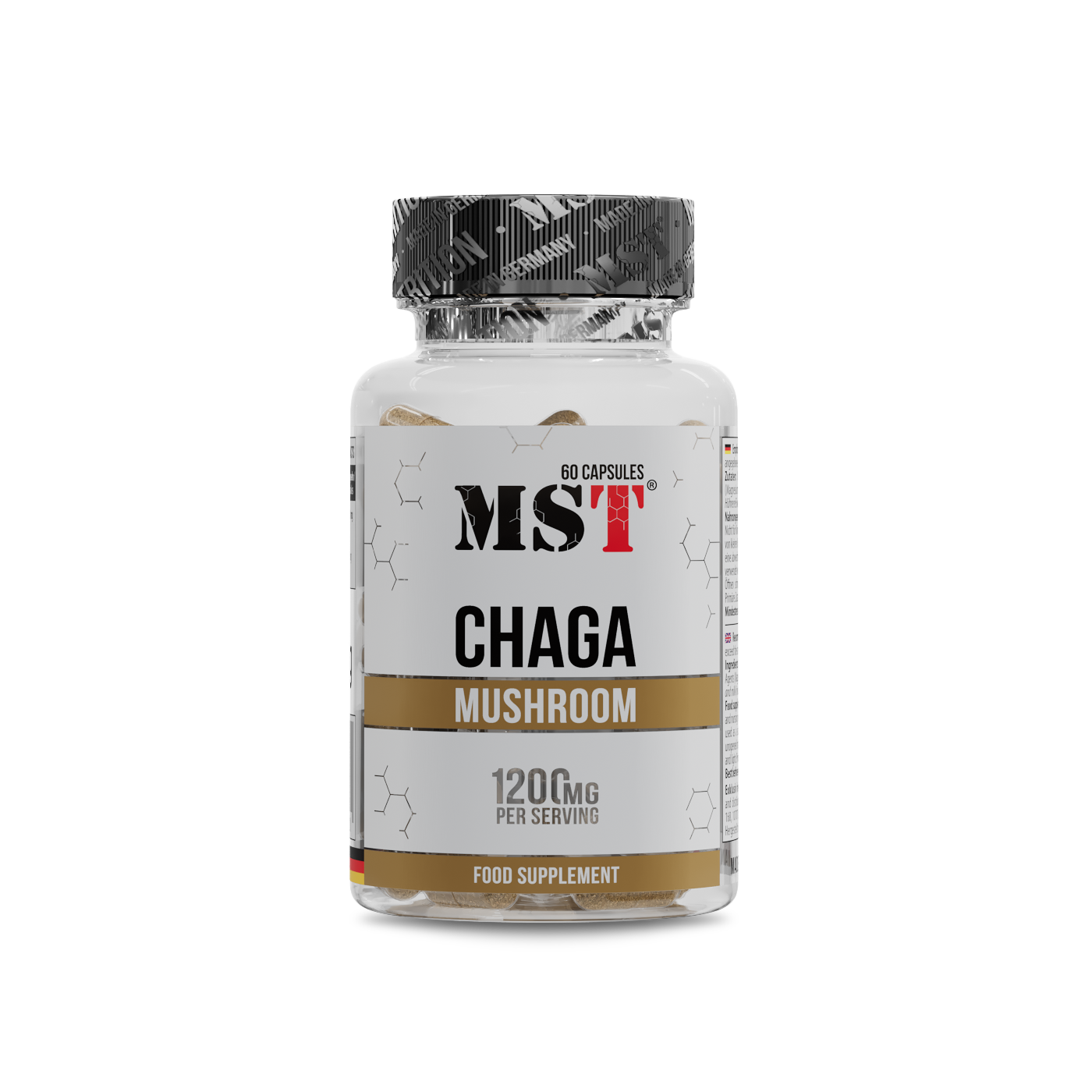 Chaga Mushroom 1200 mg 60 kap /МСТ Чага Гриб 1200 мг 60 капс