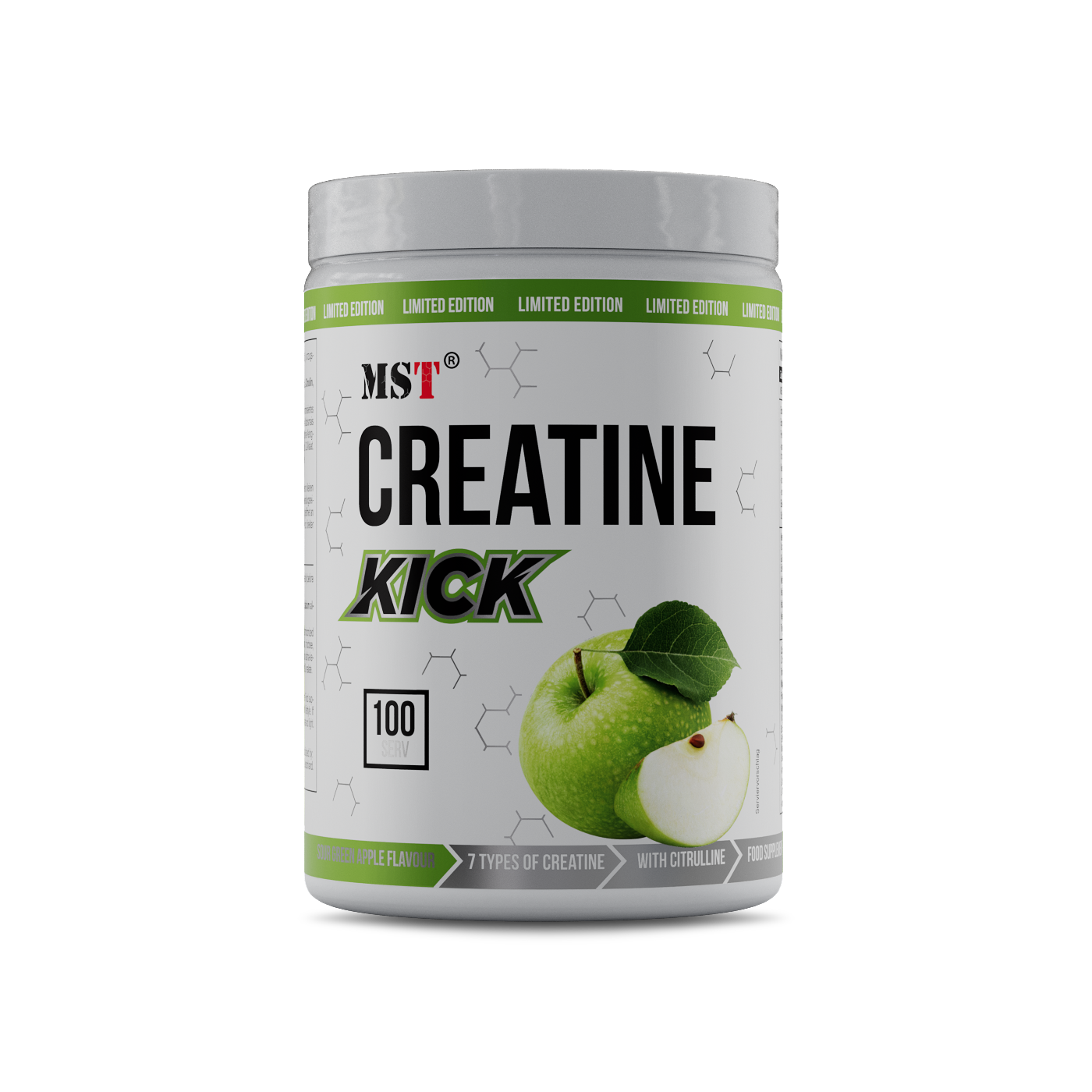 Creatine kick 1000 g Green Apple / Креатін кік 1000 грам (зелене яблуко)