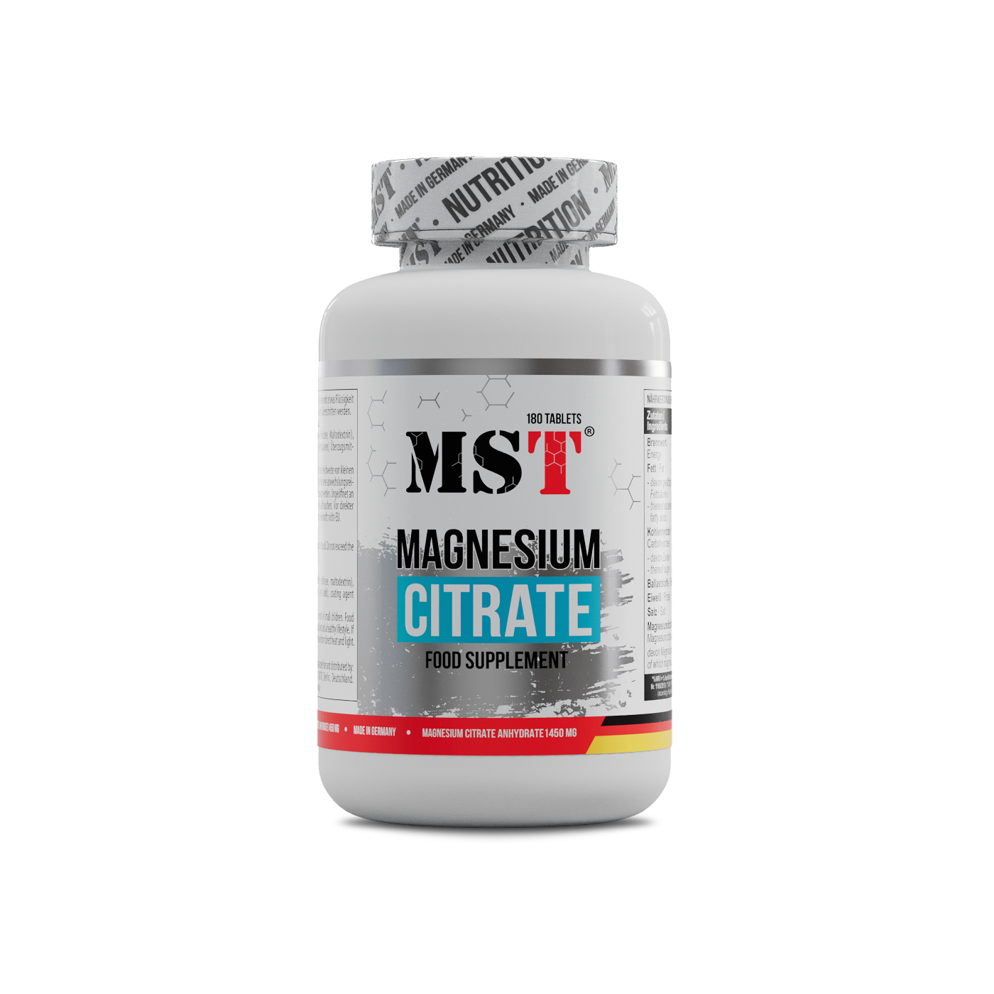MST Magnesium Citrate 200 180 caps / МСТ магній цитрат 200 мг180 капс