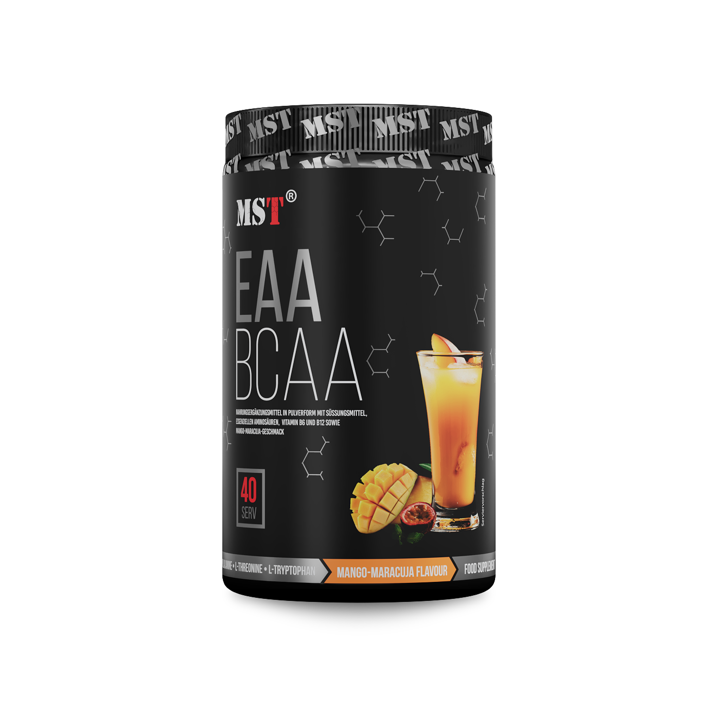 BCAA&EAA 520 g Mango-Maracuja MST Nutrition/МСТ БЦАА&ЕАА 520 г Манго-Маракуя