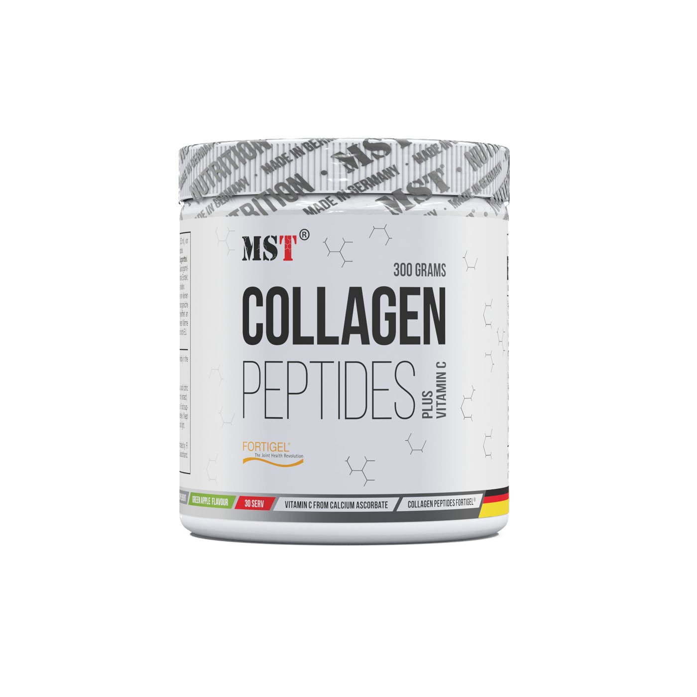 Collagen Peptides Fortigel Green apple 300g\МСТ Колаген Пептид Фортігель Зелене яблуко 300 г