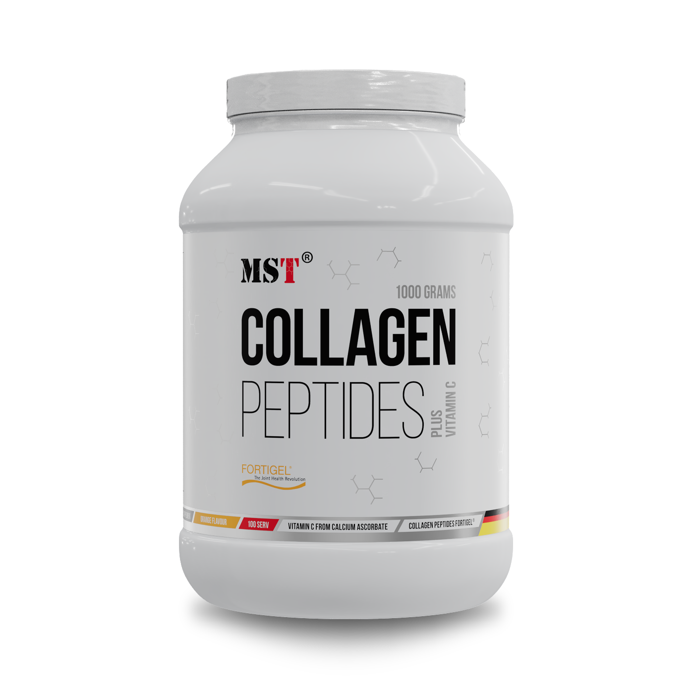 Collagen Peptides Fortigel Orange 1000g\МСТ Колаген Пептид Фортігель Апельсин 1000 г