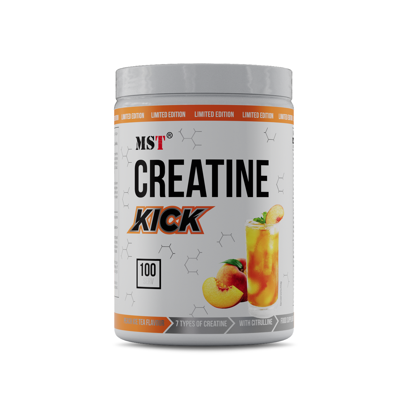 Creatine Kick 1000g PEACH ICE TEA/МСТ Креатін кік 1000 грам (персиковий чай)