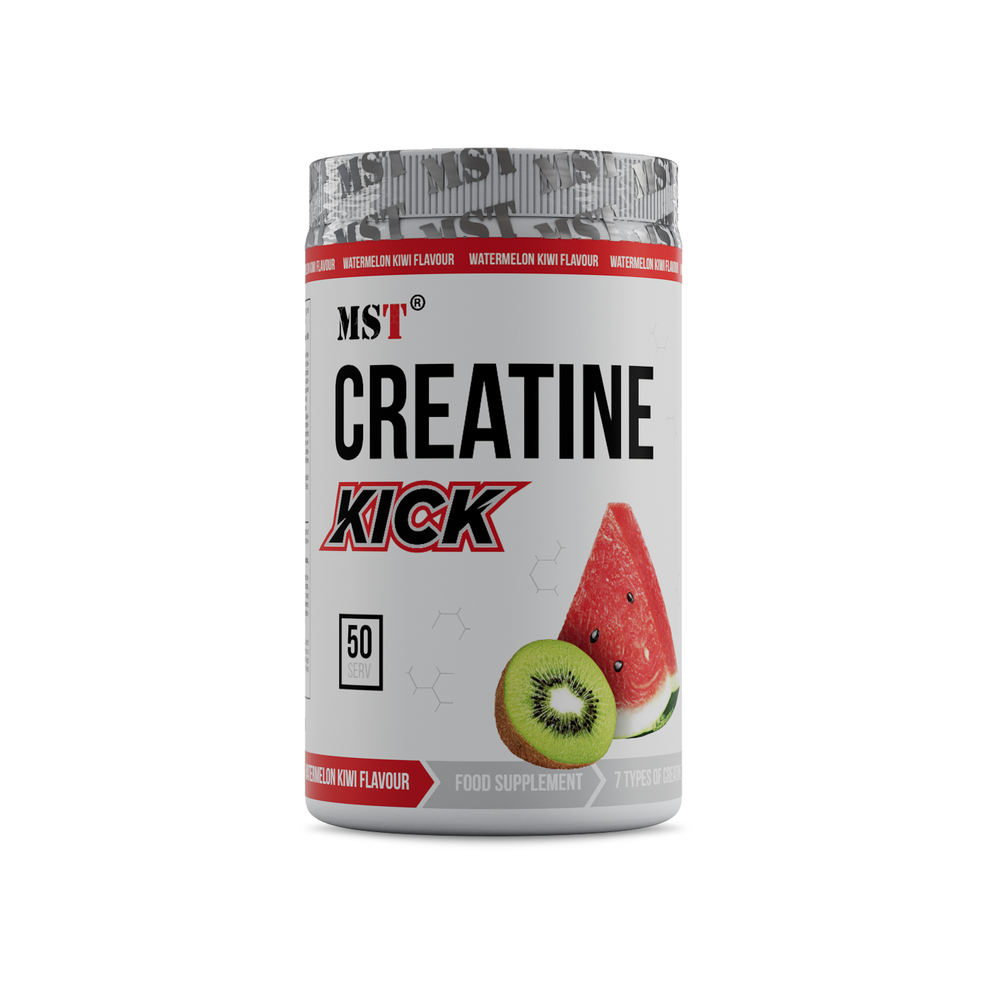 Creatine Kick 500 g watermelon - kiwi/МСТ Креатін кік 500 грам (кавун - ківі)