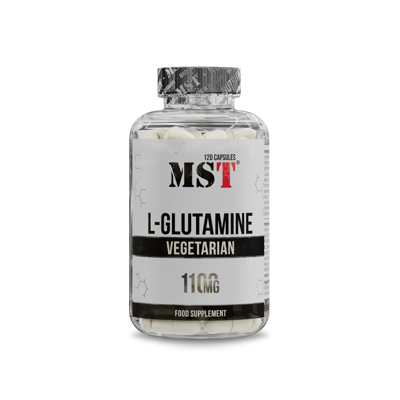 L-Glutamine 1100 mg 120 Kapseln/МСТ Л-глутамін 1100 мг.120 капс
