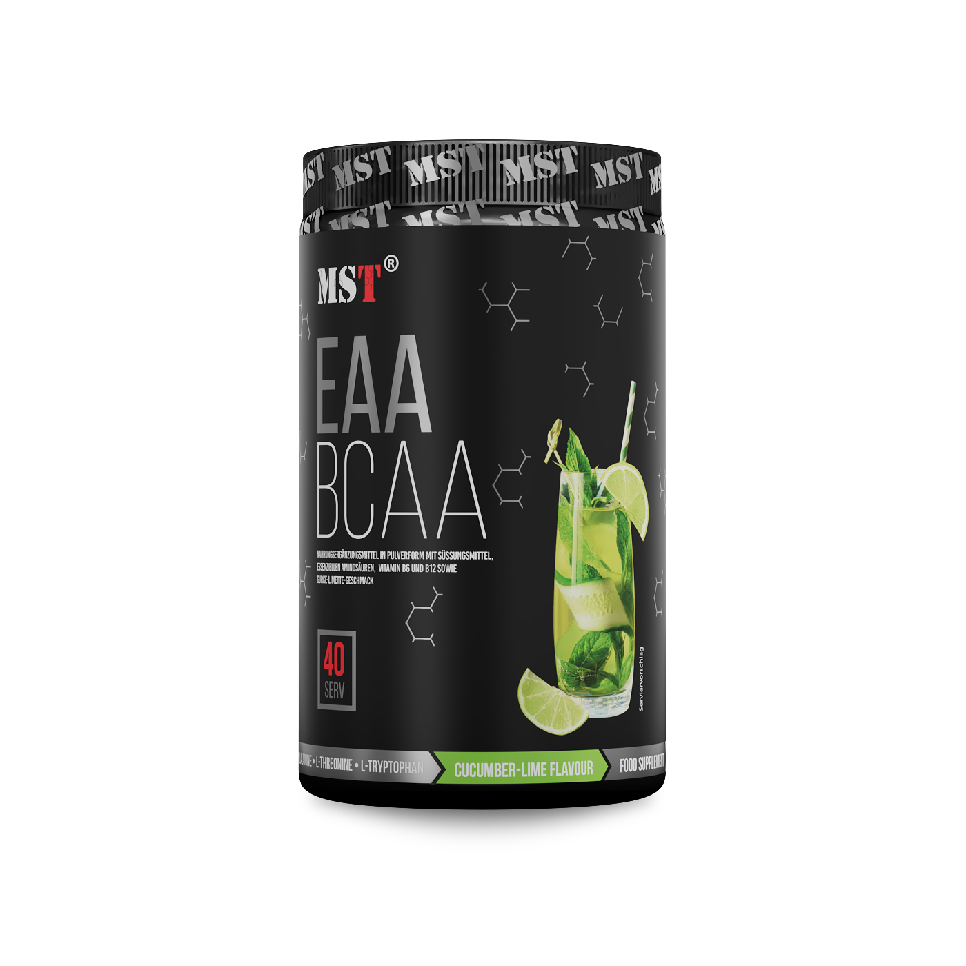BCAA&EAA 520 g Cucumber-lime/ МСТ БЦАА&ЕАА 520г Огірок-лайм