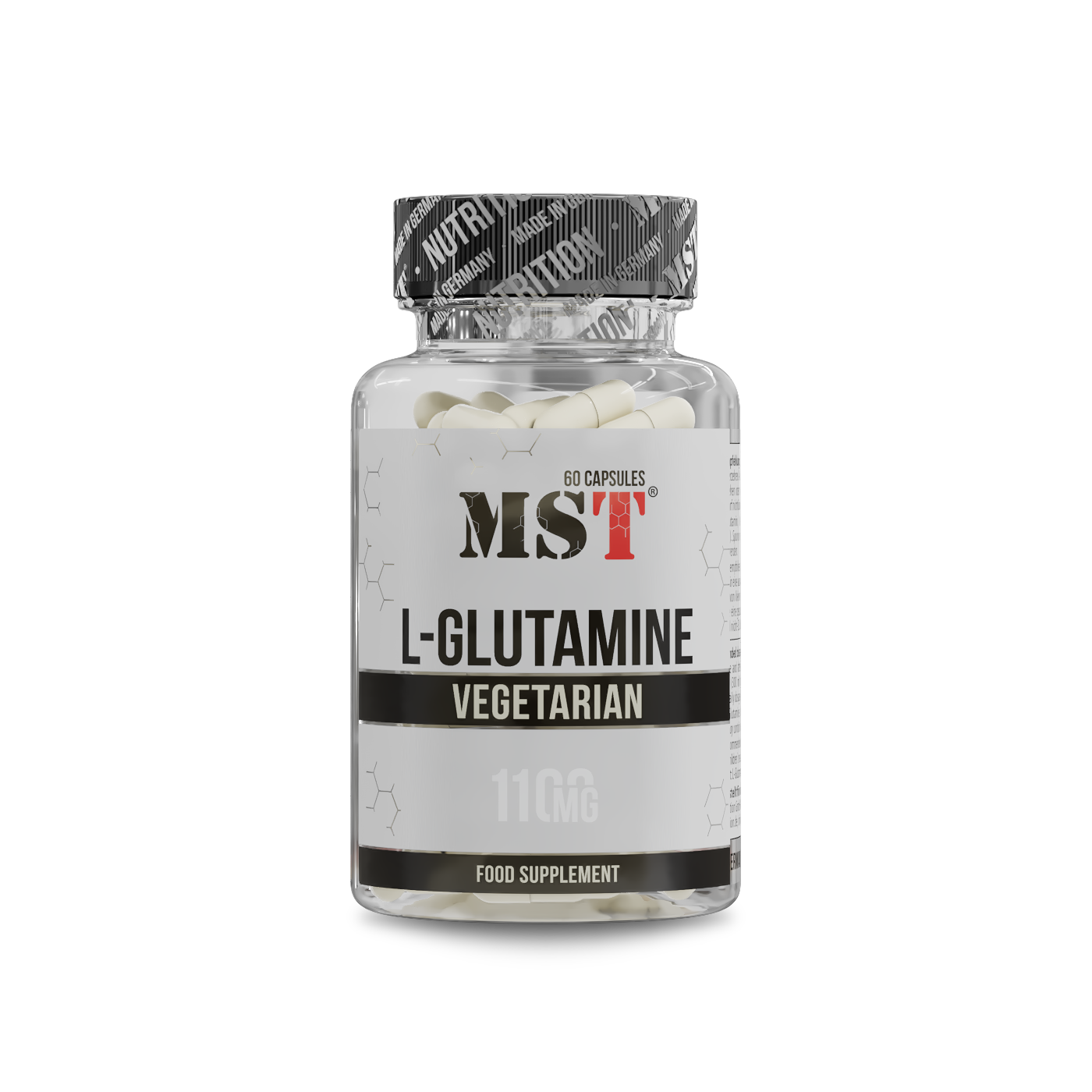 L-Glutamine 1100 mg 60 Kapseln/МСТ Л-глутамін 1100 мг. 60 капс